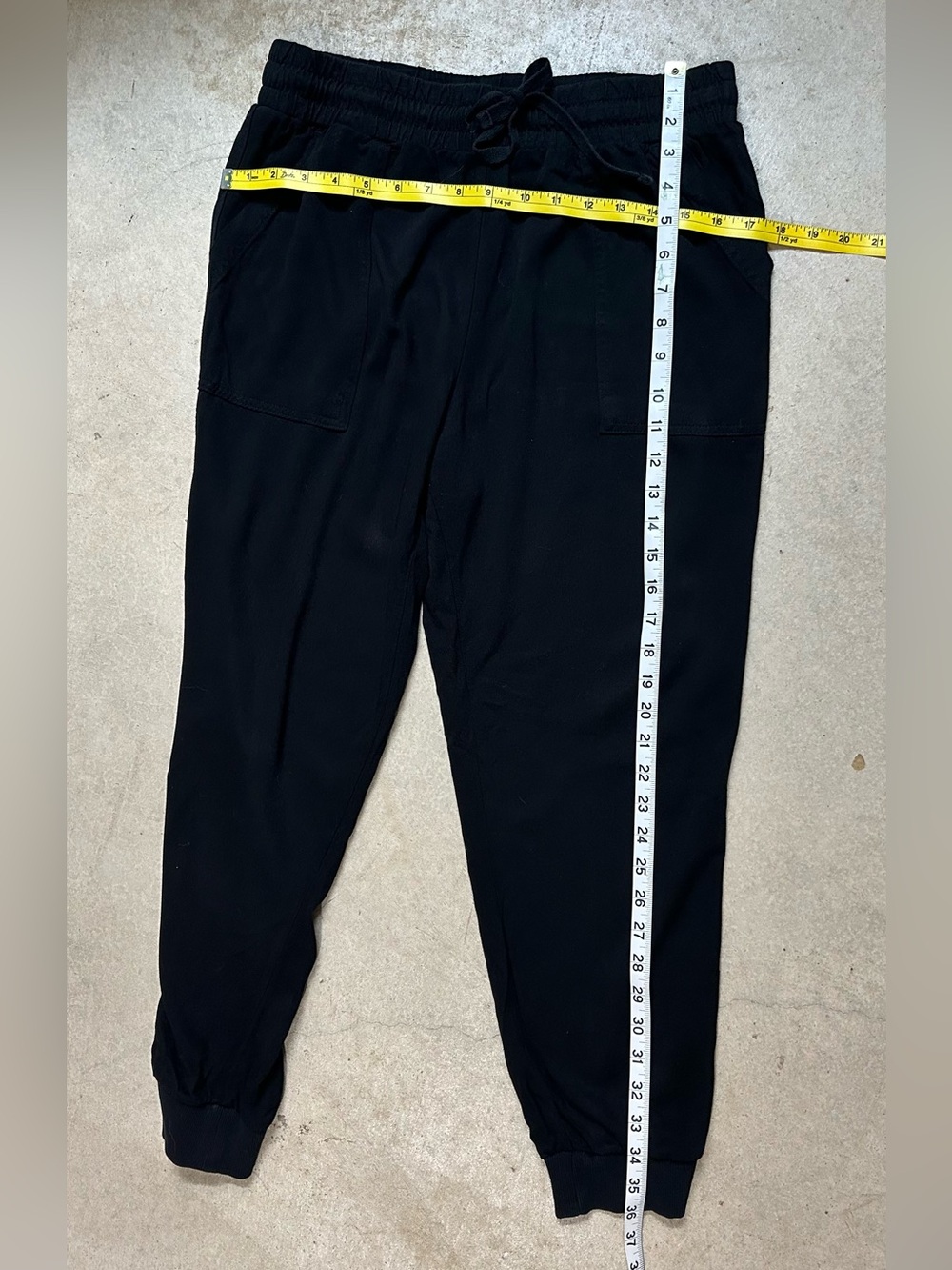 Splendid Black 100% Rayon Lightweight Jogger Pants Women’s Medium Pull On - Picture 5 of 8